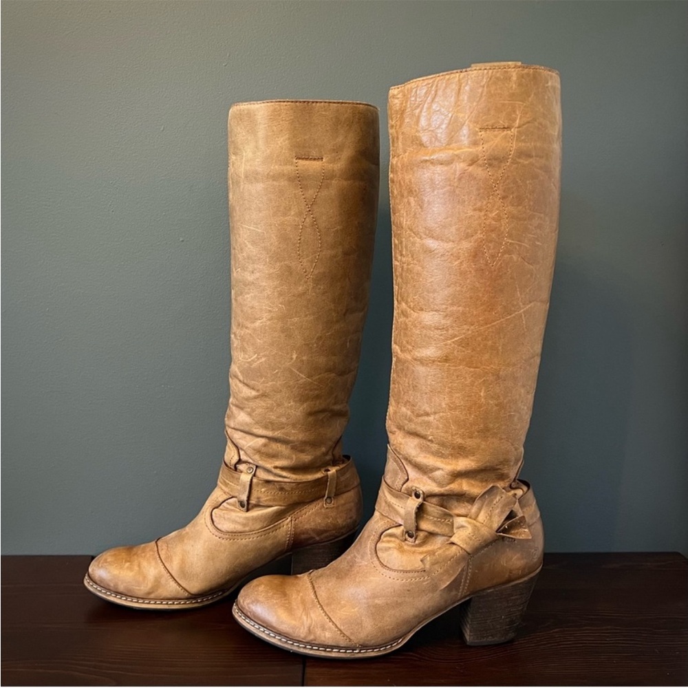 Anthropologie, SixtySeven Tall Brown Boots Martingale Size 37
